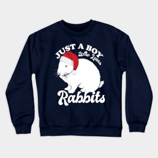 Just a boy who loves Rabbits Crewneck Sweatshirt